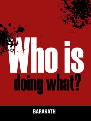 cover image of Who is doing what?